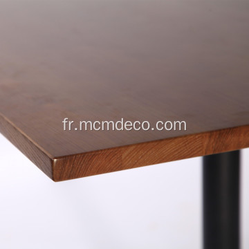 Table d&#39;appoint carrée en bois frêne massif